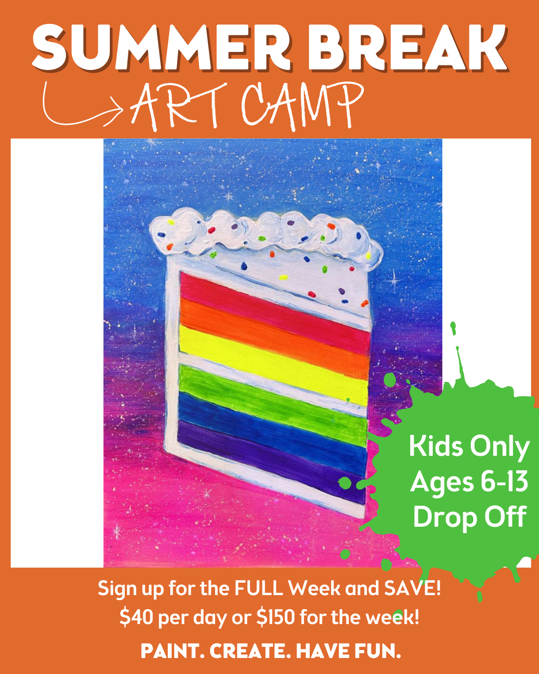 Colorfully Cosmic Cake